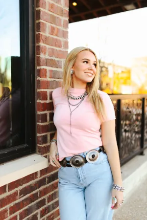 The Blush Cloud Basic Tee