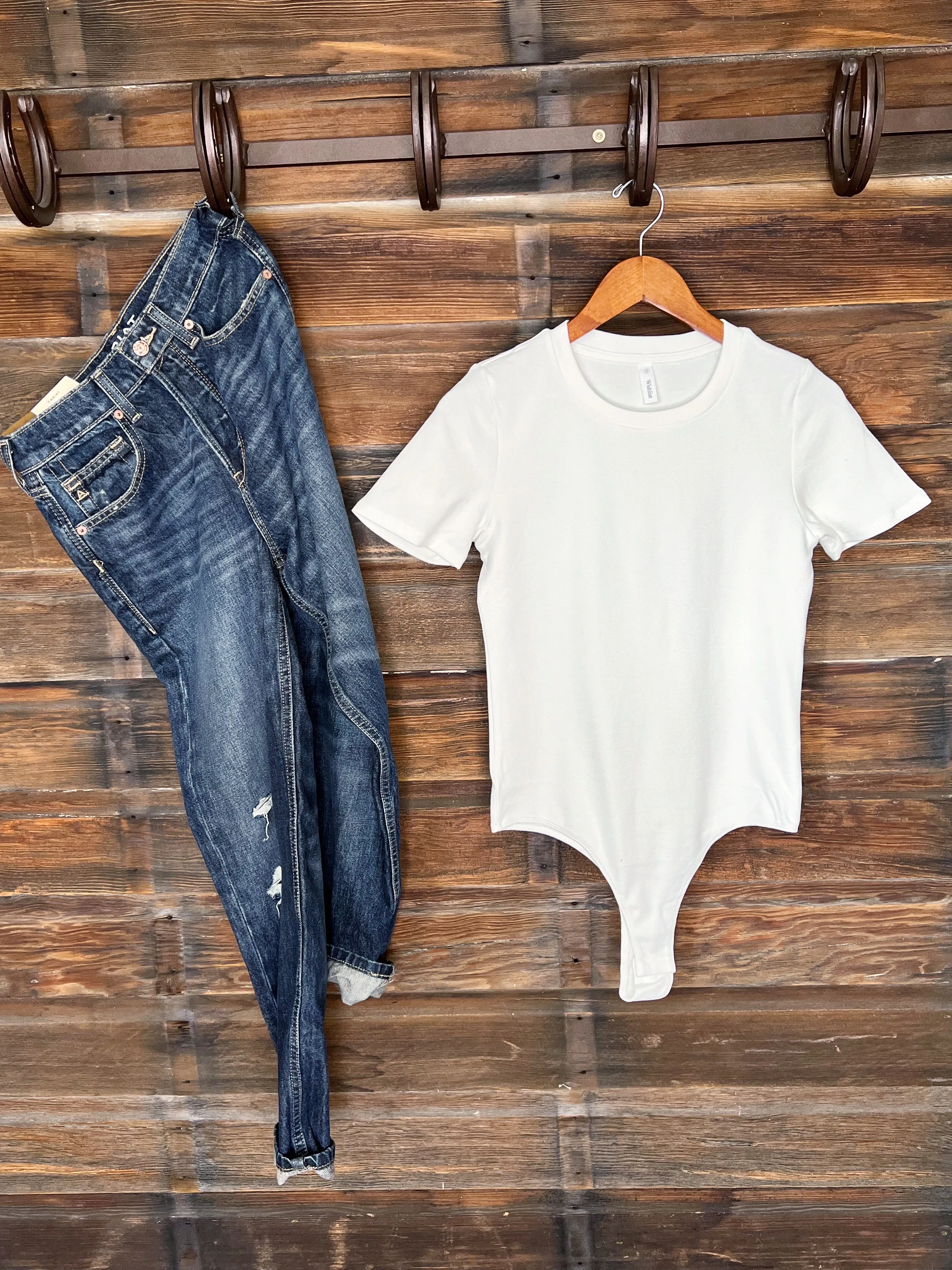 The Tee Shirt Bodysuit in White