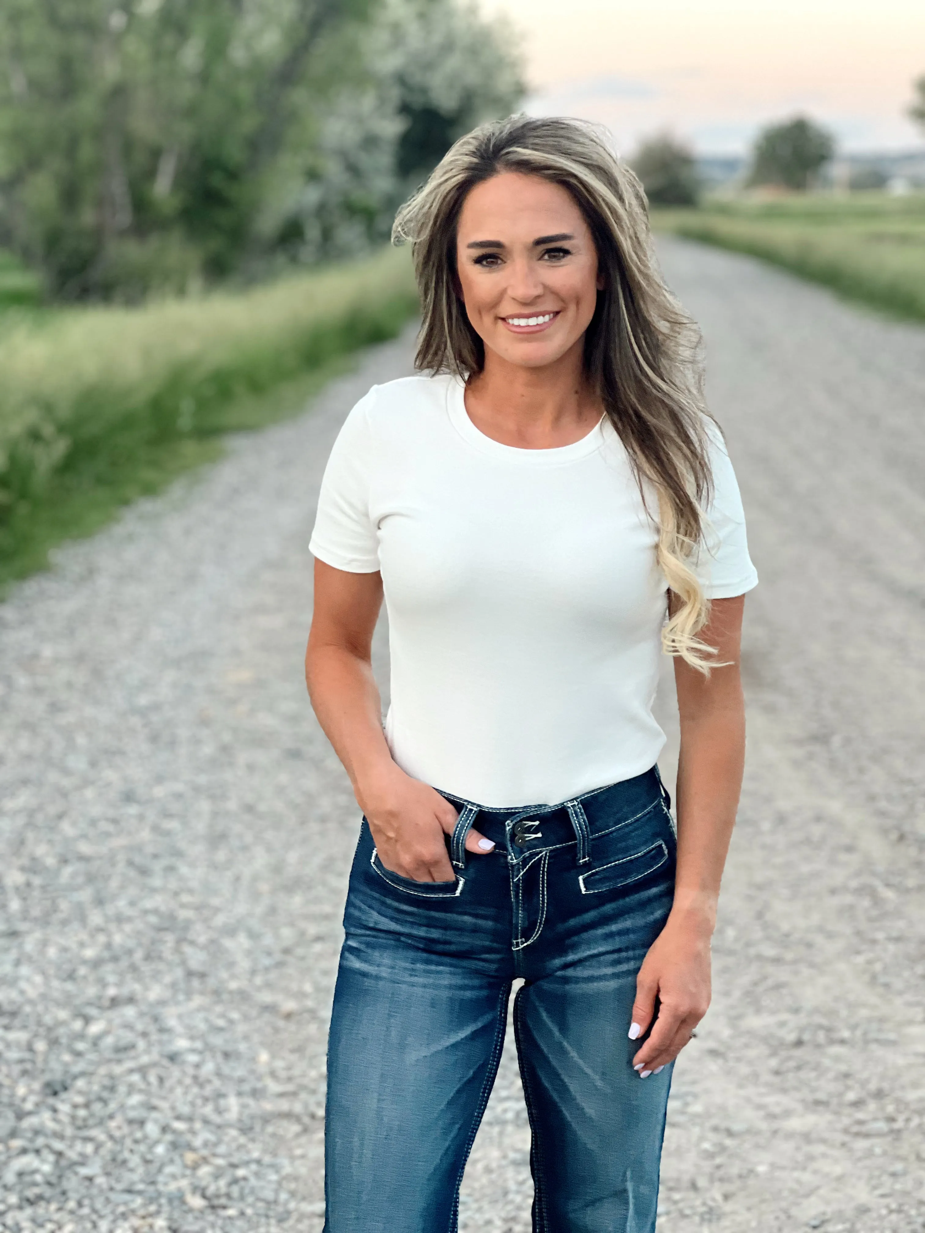 The Tee Shirt Bodysuit in White