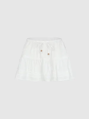 Tiered Mini Skirts