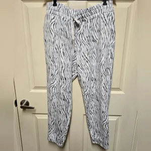 Tommy Bahama Sea Mist Zesty Zebra Jogger Pant Island Soft 2 Pockets Sz Lg
