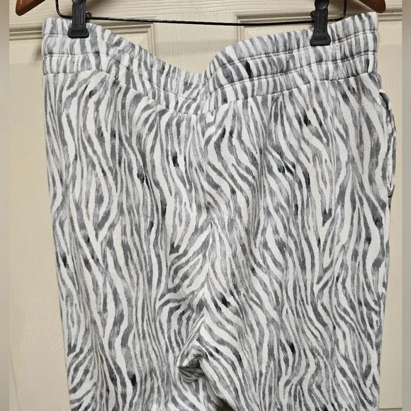 Tommy Bahama Sea Mist Zesty Zebra Jogger Pant Island Soft 2 Pockets Sz Lg