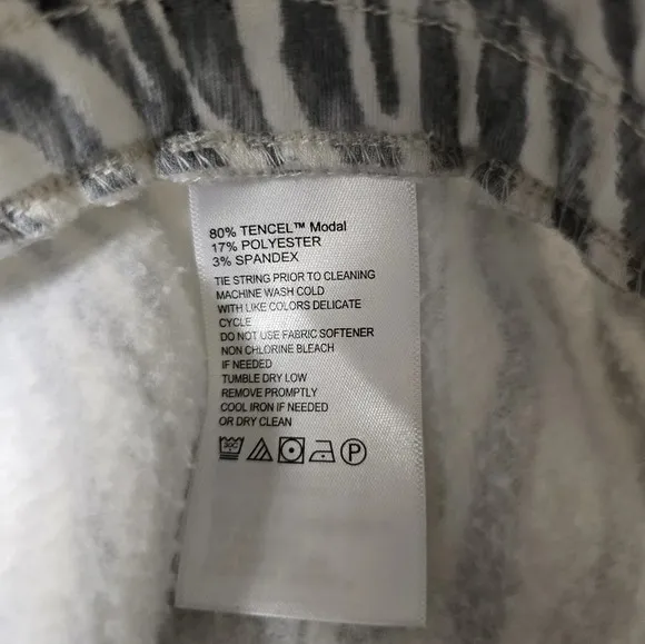 Tommy Bahama Sea Mist Zesty Zebra Jogger Pant Island Soft 2 Pockets Sz Lg