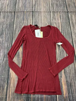 Top Long Sleeve Basic By T Party In Red, Size: M