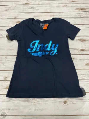 Top Short Sleeve Basic By Cme In Blue, Size: L