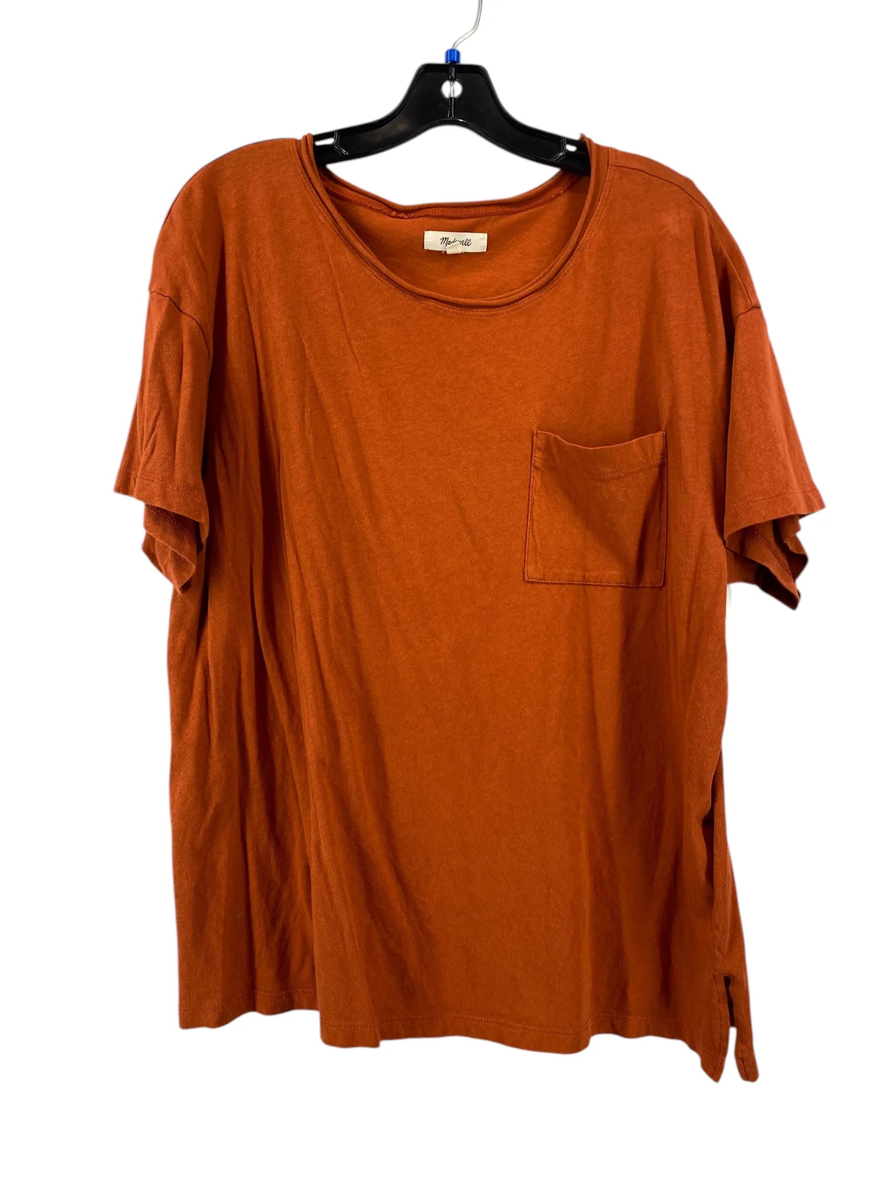 Top Short Sleeve Basic By Madewell In Bronze, Size: L