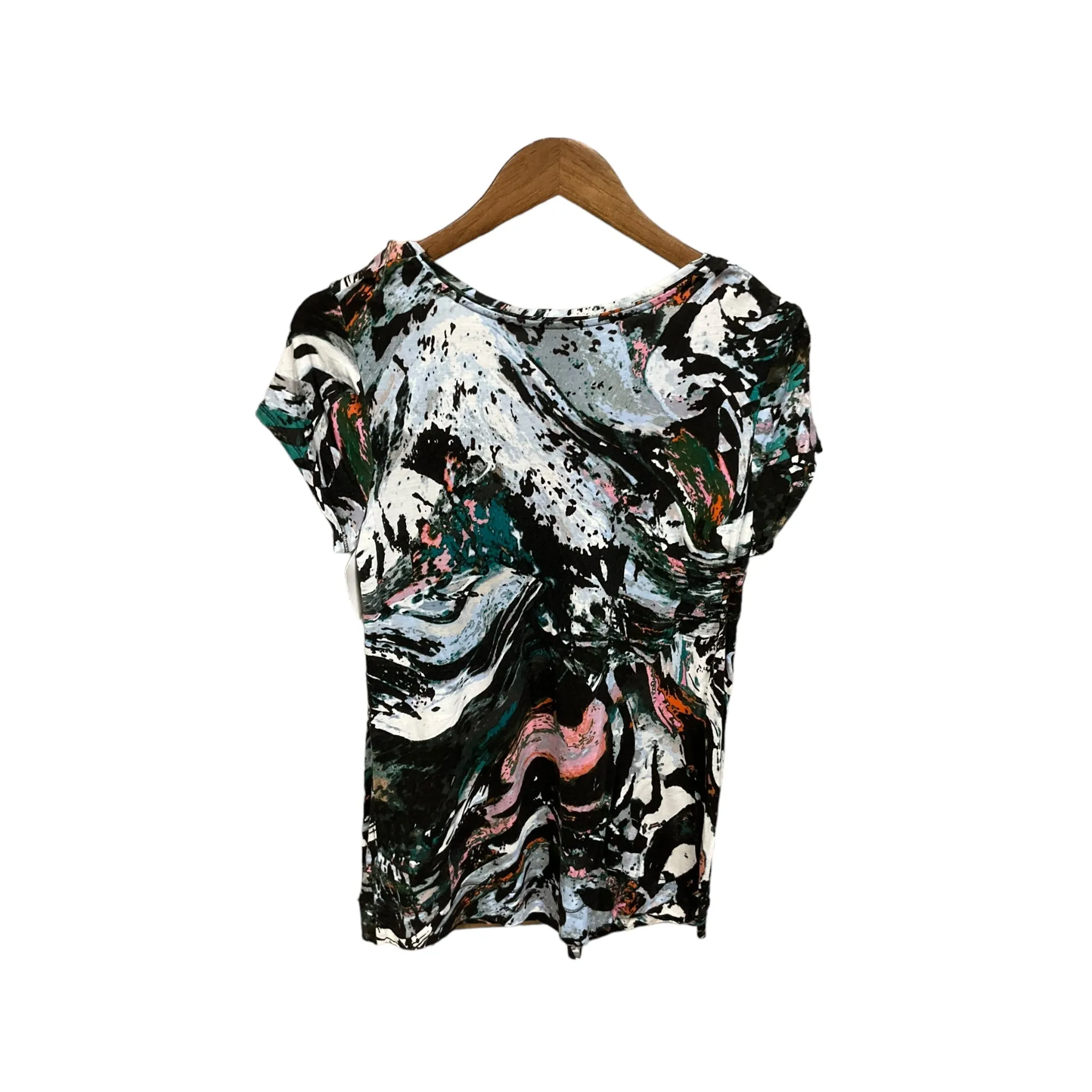 Top Short Sleeve Basic By Simply Vera In Multi-colored, Size: L