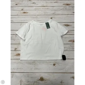 Top Short Sleeve Basic By Wild Fable In White, Size: Xl