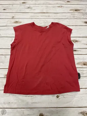 Top Sleeveless Basic By A New Day In Coral, Size: M