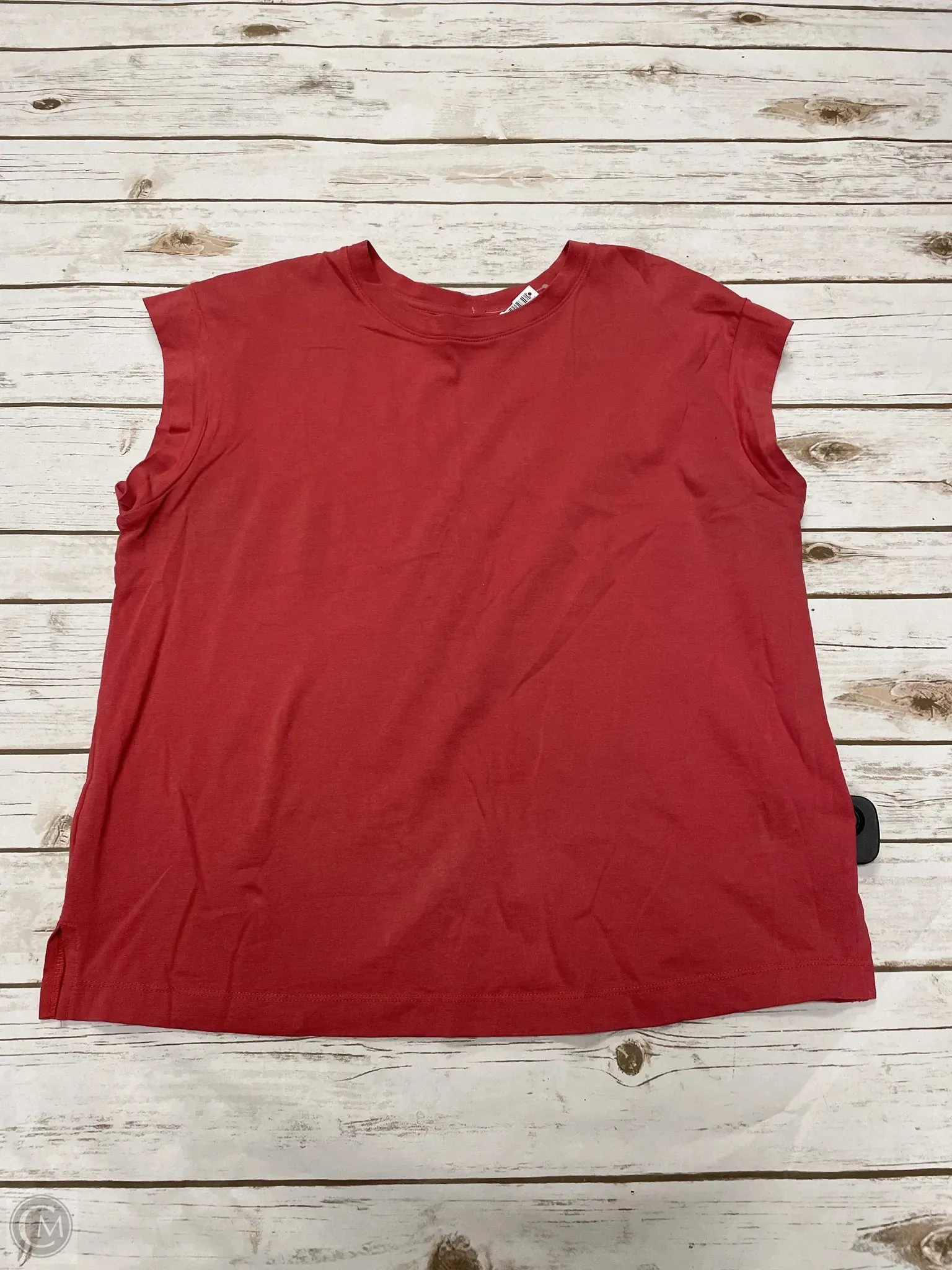 Top Sleeveless Basic By A New Day In Coral, Size: M