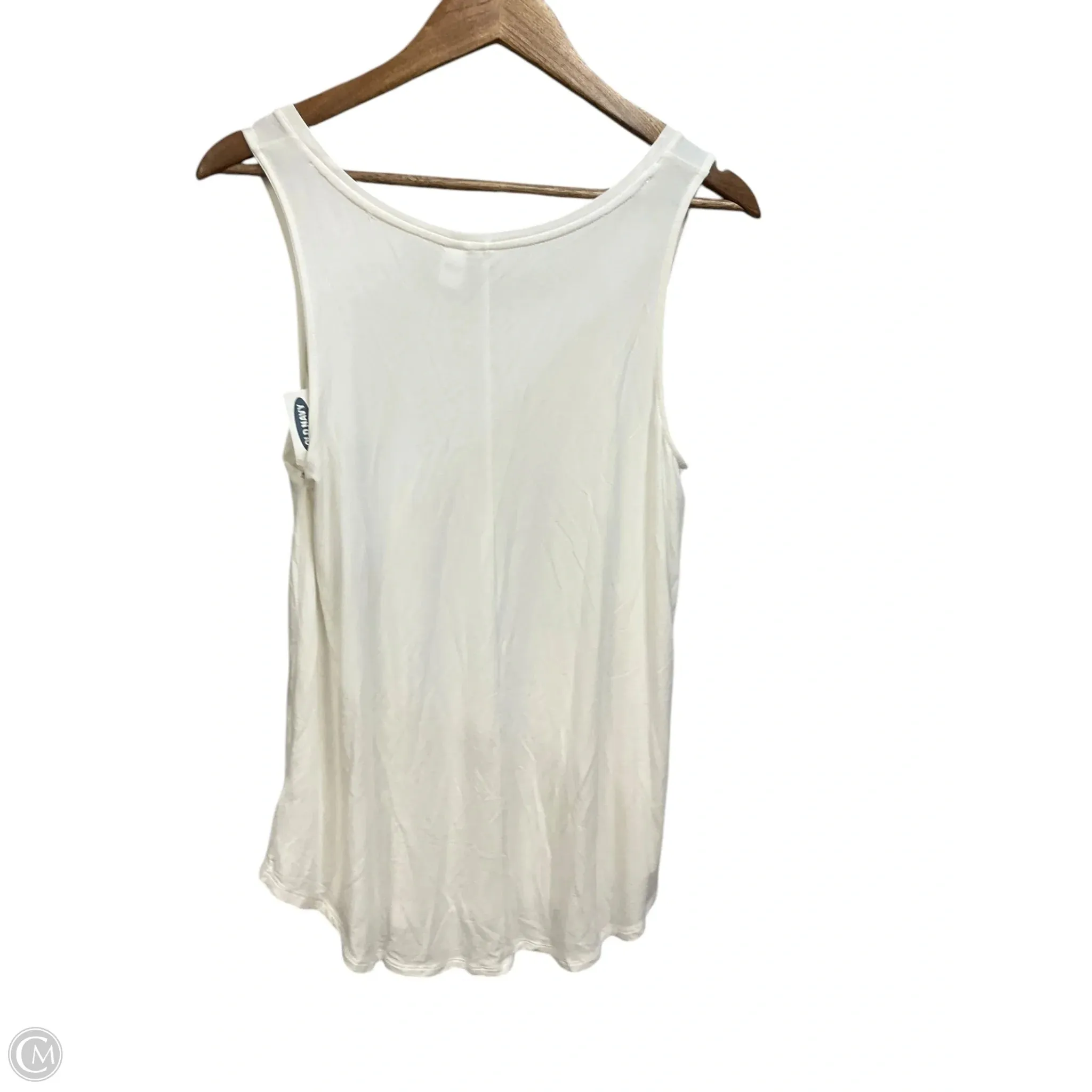 Top Sleeveless Basic By Old Navy In White, Size: M