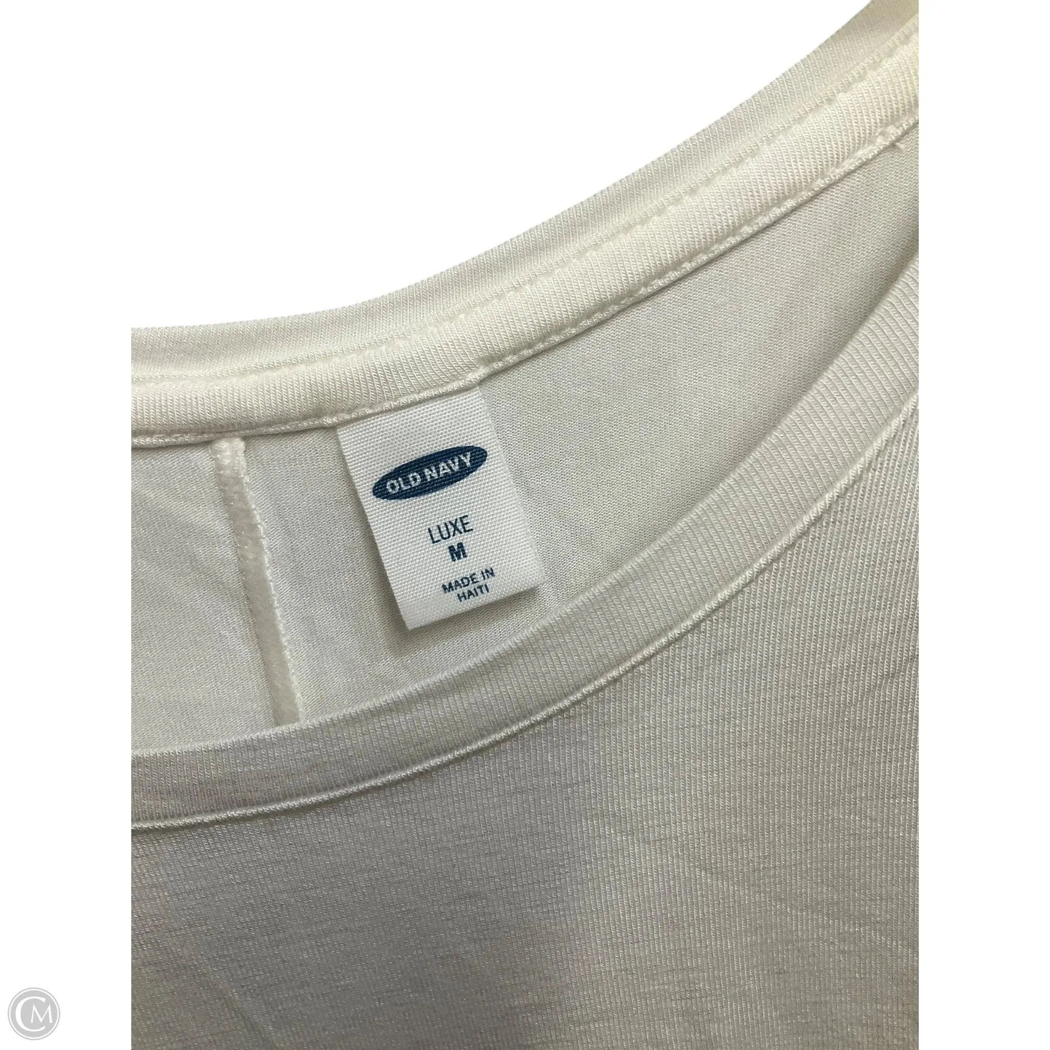 Top Sleeveless Basic By Old Navy In White, Size: M