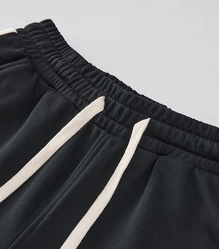 Trendy High-Street Patchwork Men's Sweatpants for Modern Style