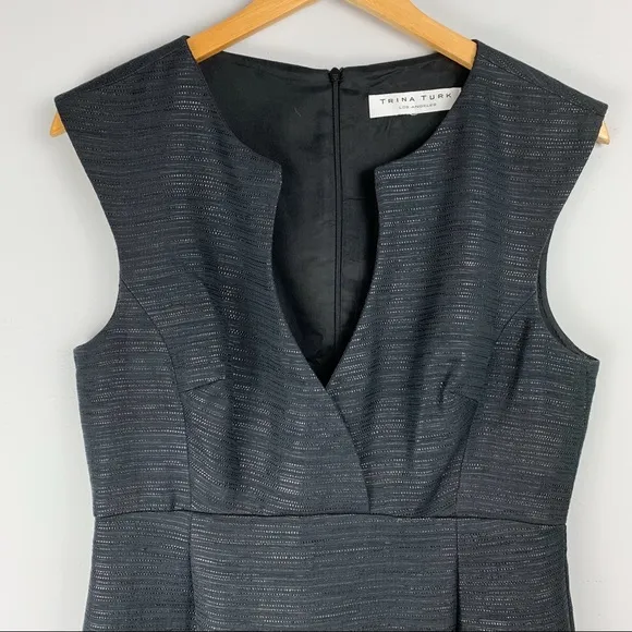 Trina Turk Sleeveless Sheath Textured Mini Dress