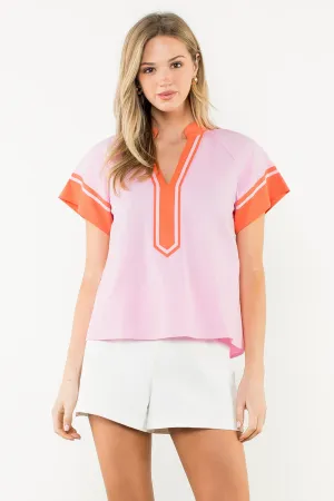 V-Neck Boxy Top