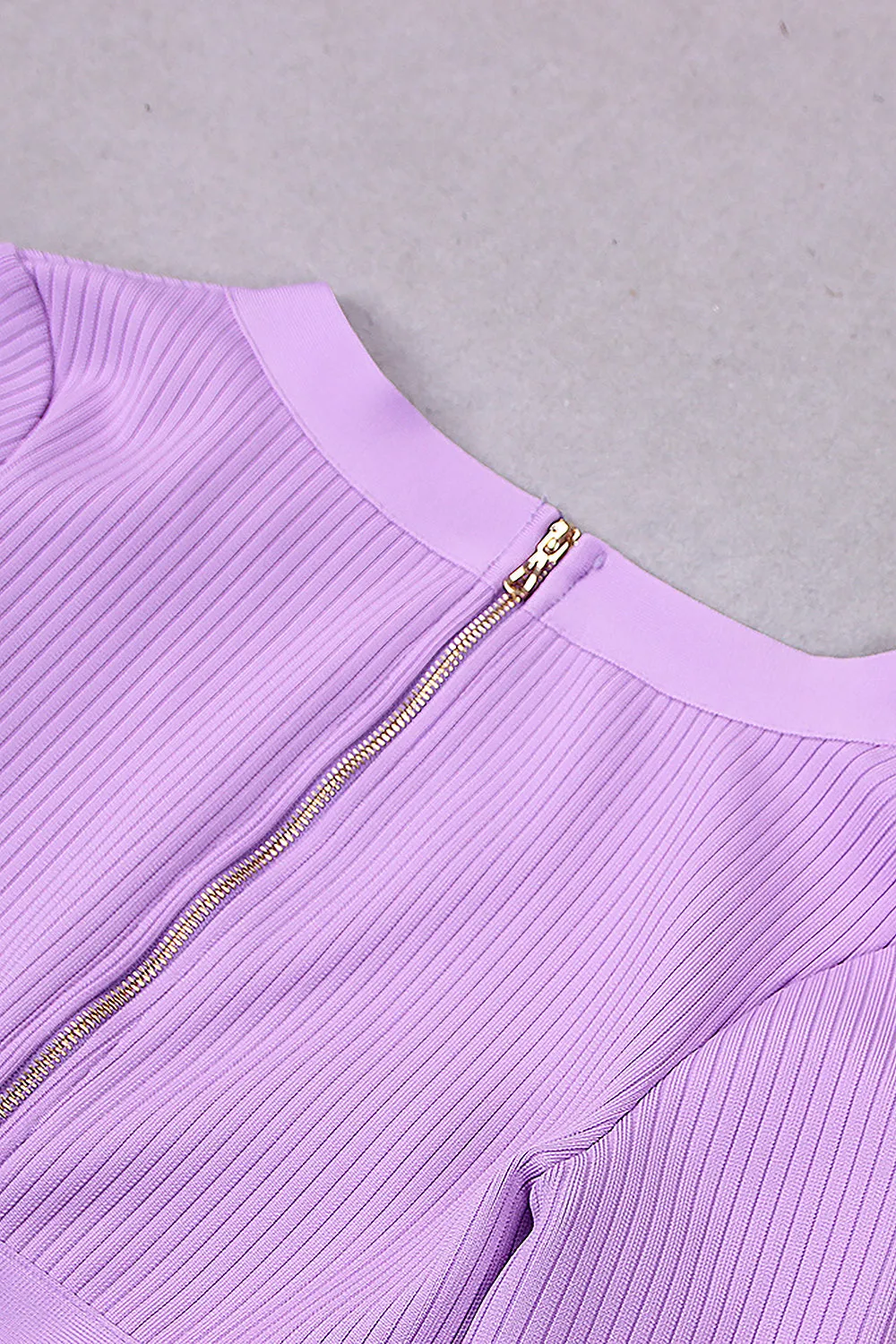 V-Neck Long Sleeve Top & Pencil Midi Skirt Bandage Two-Piece Set