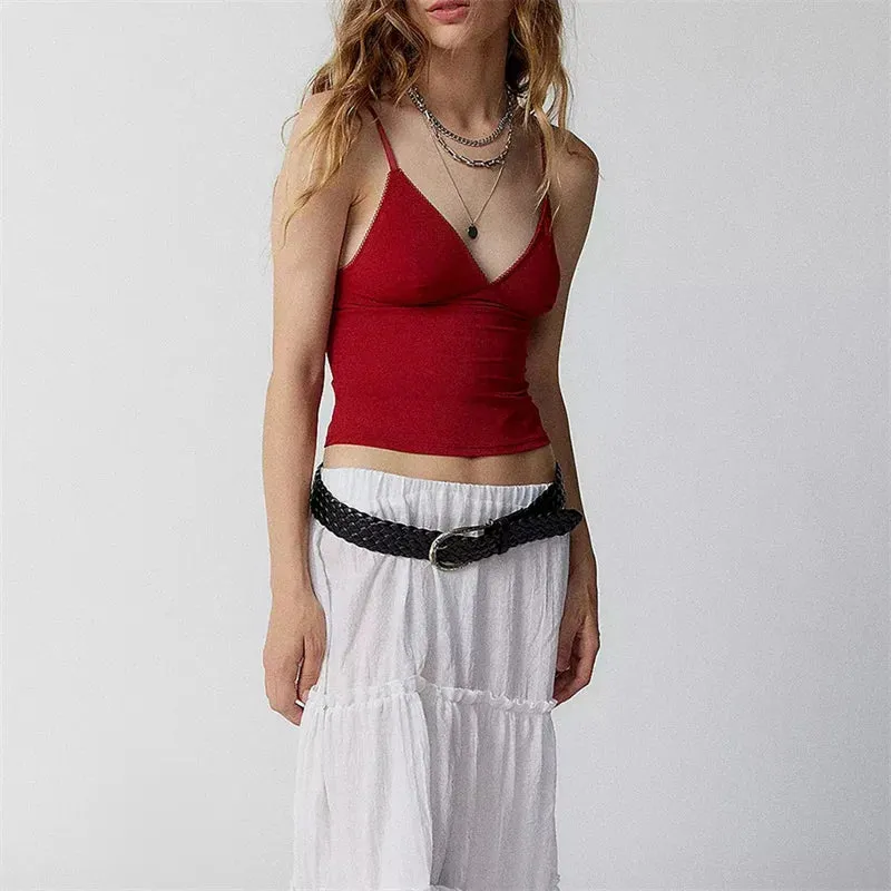 Vibrant Deep V-Neck Camisole