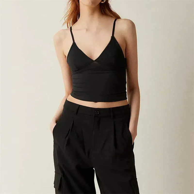 Vibrant Deep V-Neck Camisole
