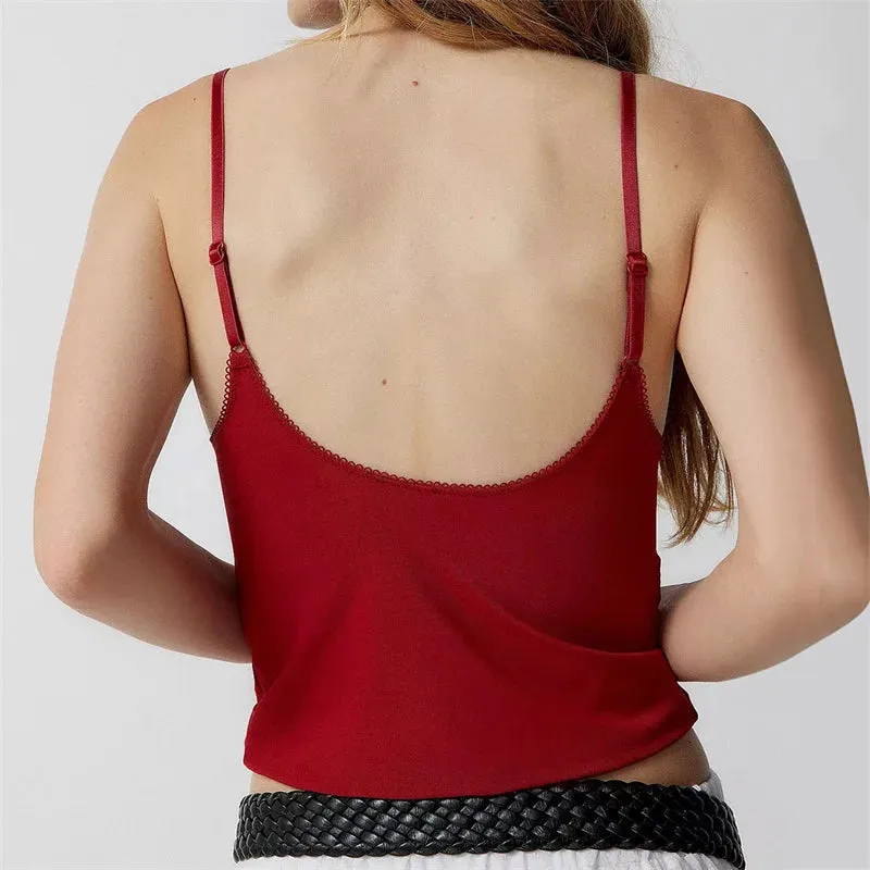 Vibrant Deep V-Neck Camisole