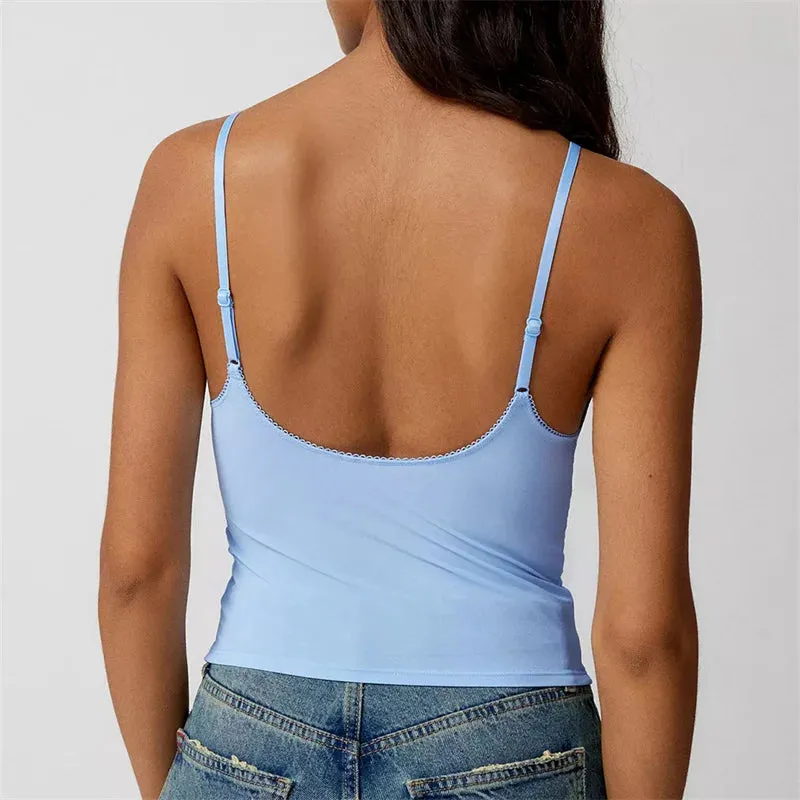 Vibrant Deep V-Neck Camisole