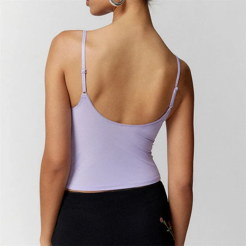 Vibrant Deep V-Neck Camisole