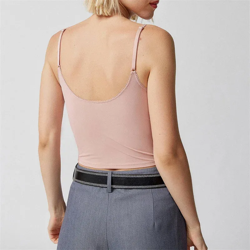Vibrant Deep V-Neck Camisole