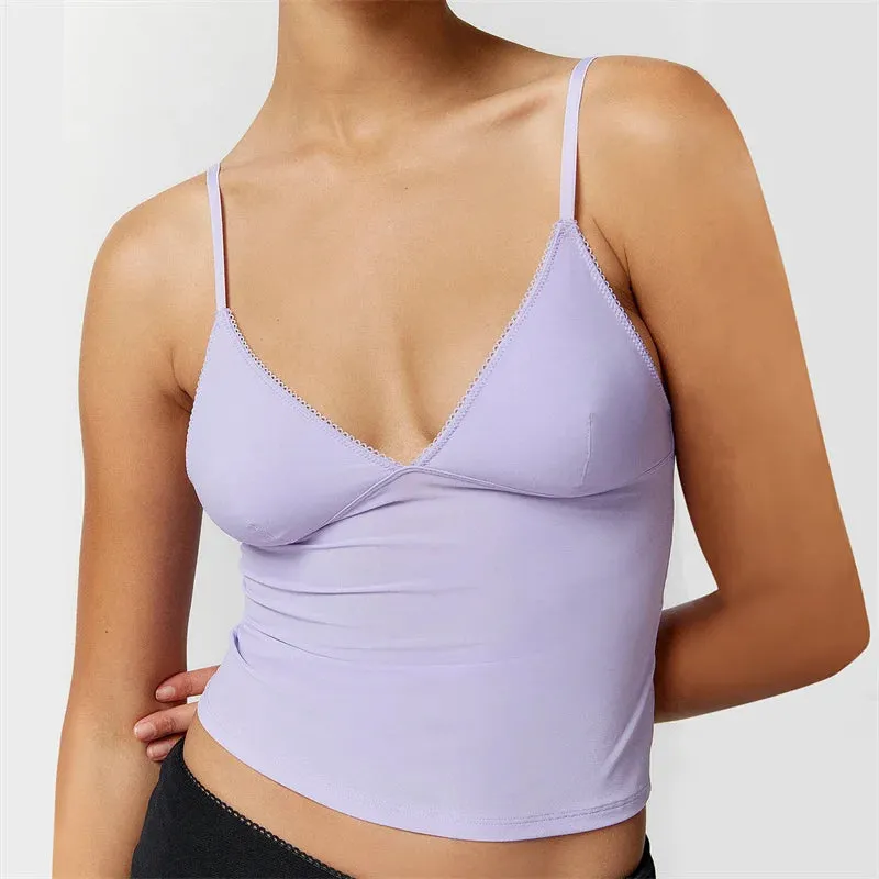 Vibrant Deep V-Neck Camisole
