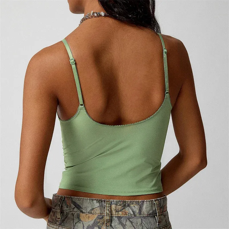 Vibrant Deep V-Neck Camisole