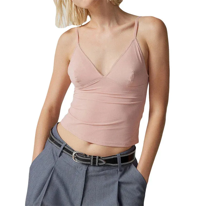 Vibrant Deep V-Neck Camisole