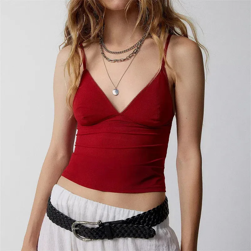 Vibrant Deep V-Neck Camisole