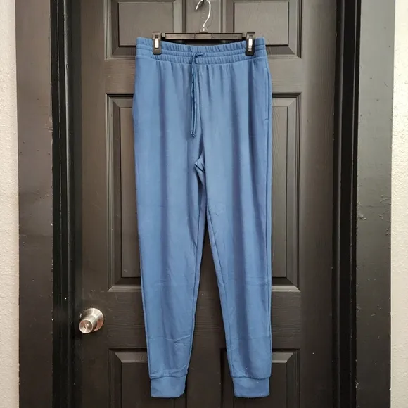 Victoria's Secret Glow Waffle Henley Jogger Set in Blue