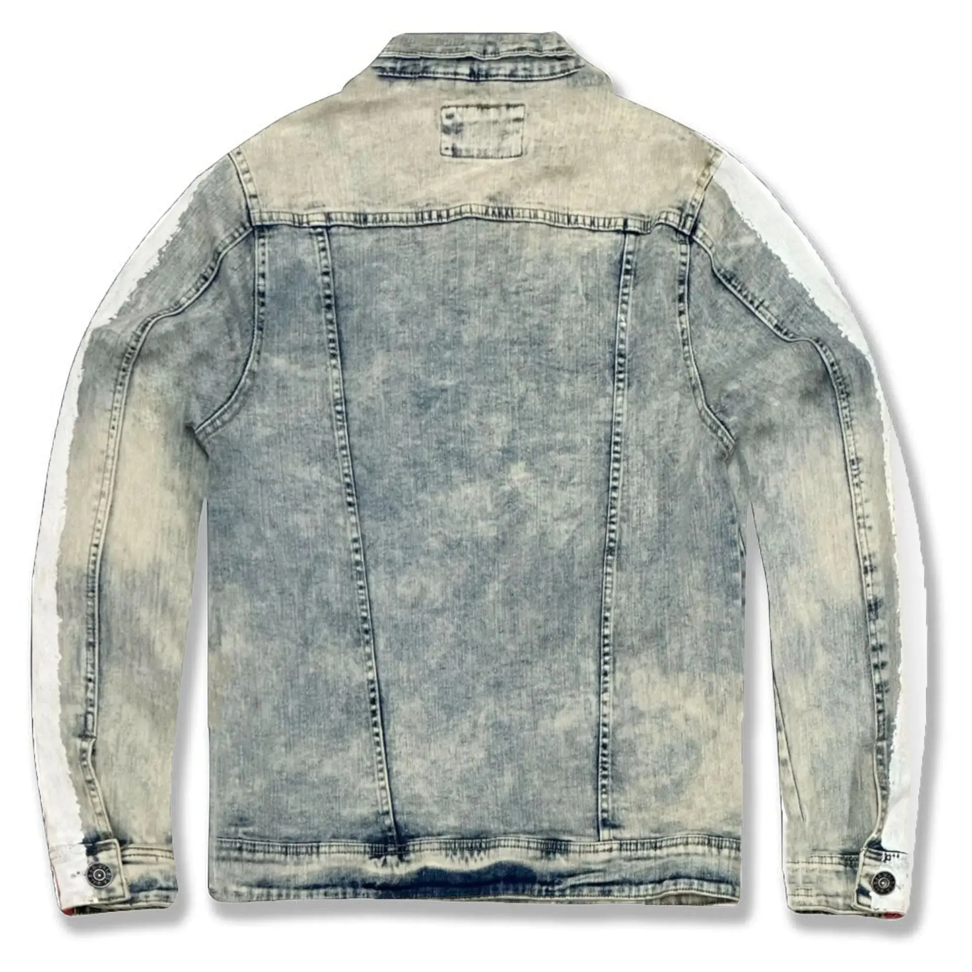 Waimea Men Paint Tape Jean Jacket(Snow Pink)