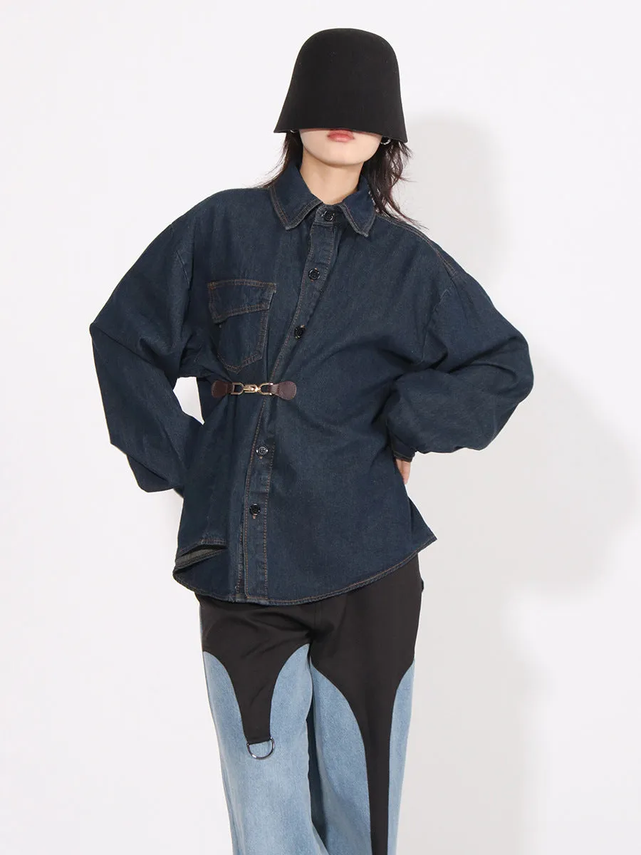 WAIST HOOK DENIM JACKET