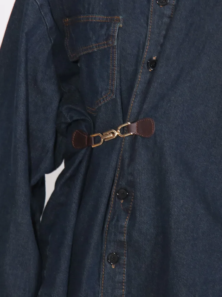 WAIST HOOK DENIM JACKET