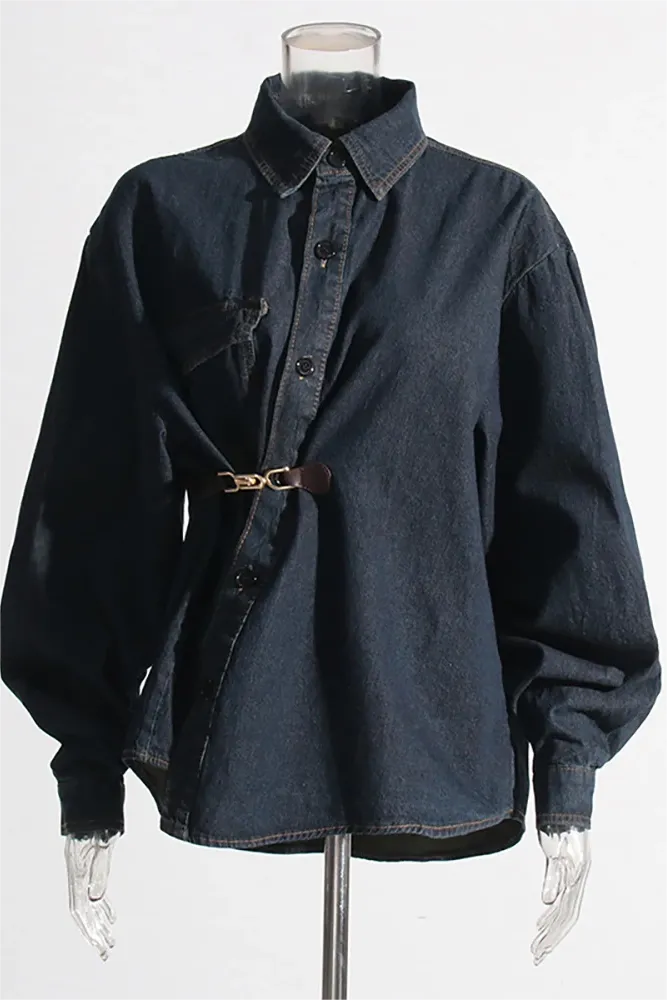 WAIST HOOK DENIM JACKET