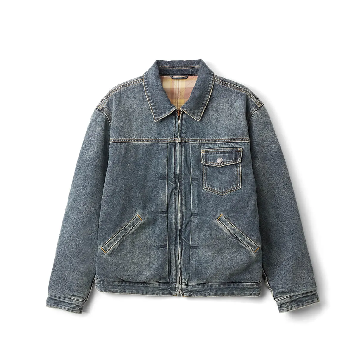 Warm Quilted Denim Jackets