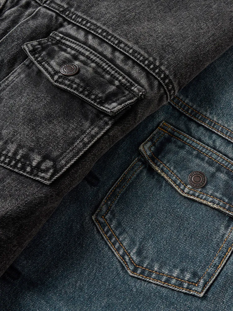 Warm Quilted Denim Jackets