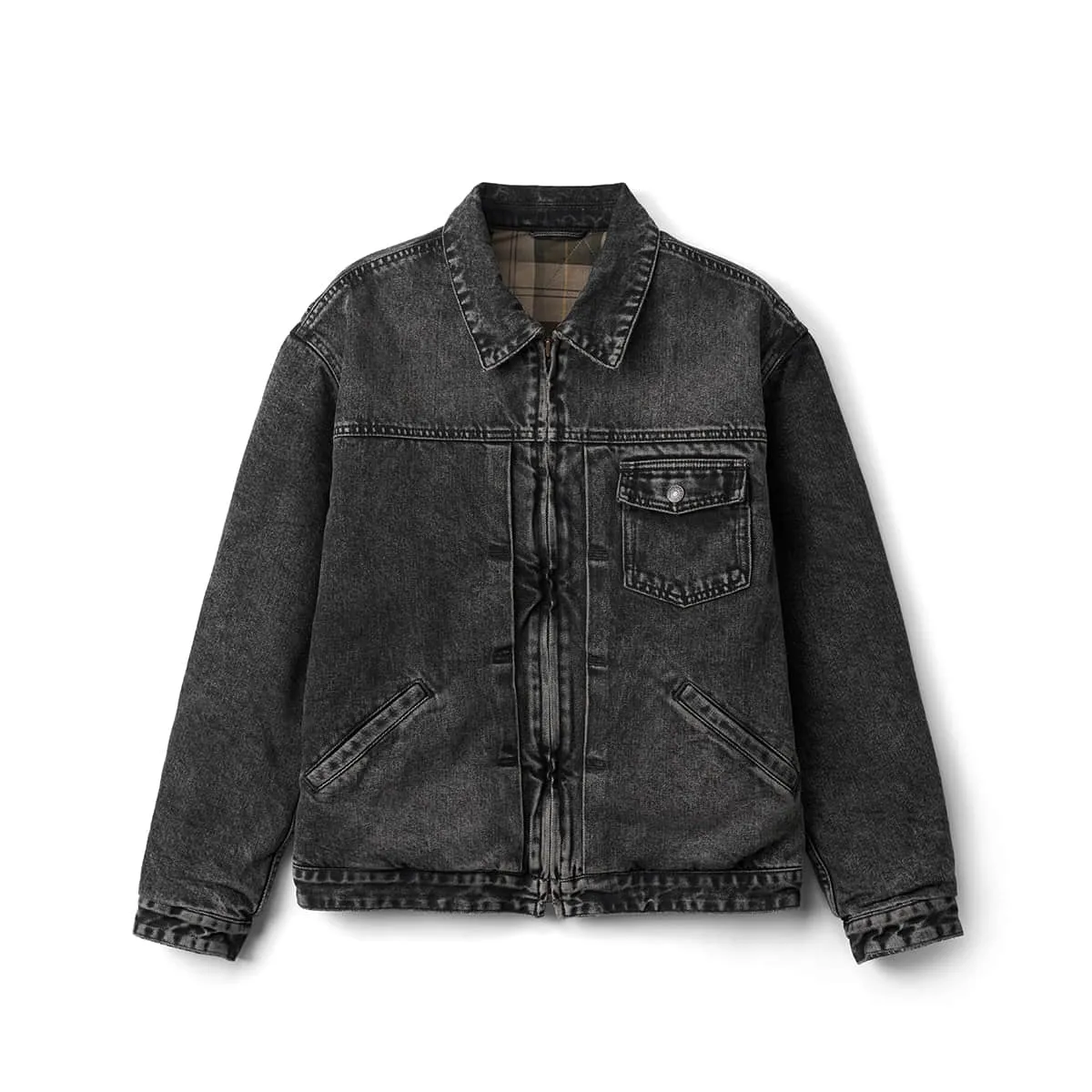 Warm Quilted Denim Jackets