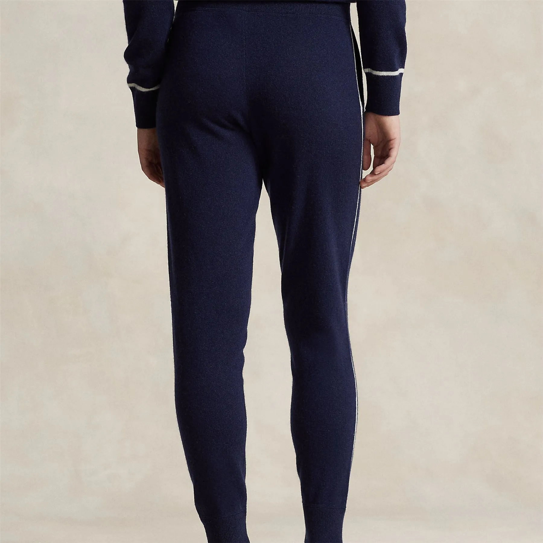 Washable Cashmere Joggers Pants Refined Navy