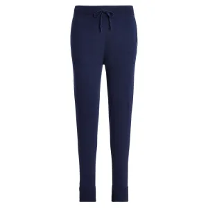 Washable Cashmere Joggers Pants Refined Navy
