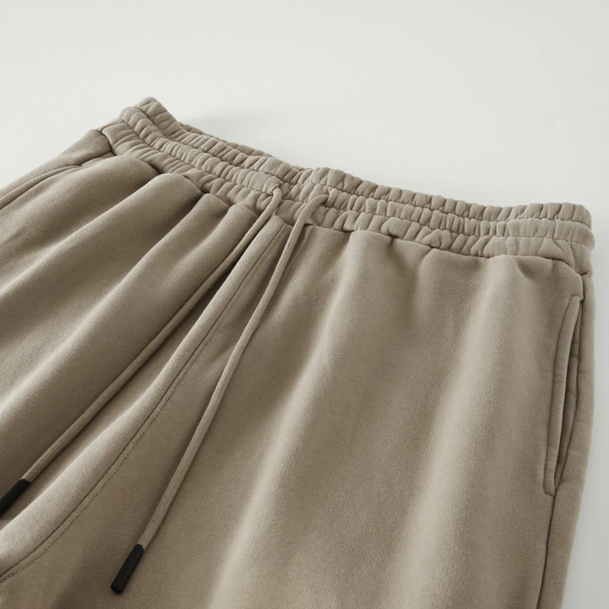 Washed Beige Sweatpants x Oversized Baggy Pants