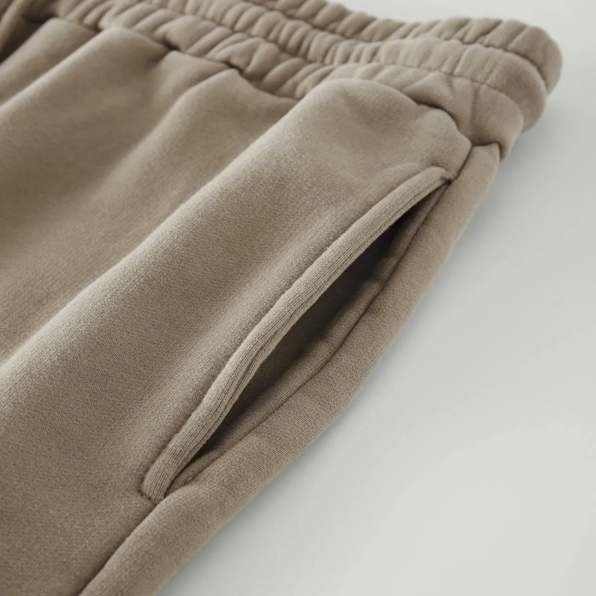 Washed Beige Sweatpants x Oversized Baggy Pants