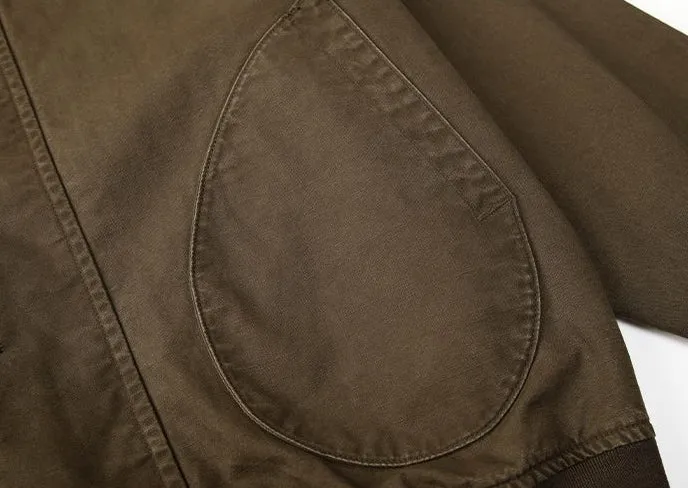 Washed Cotton Casual Bomber Jacket for Men's Stylish Look