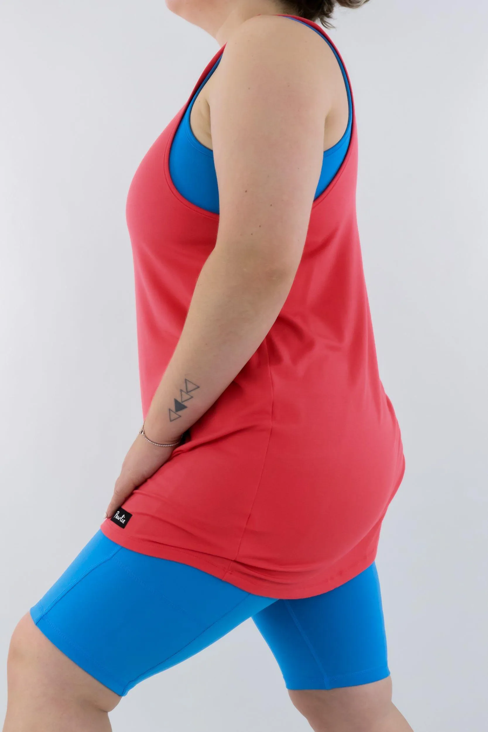 Watermelon - Long Tank Top - V-neck - Sleeveless