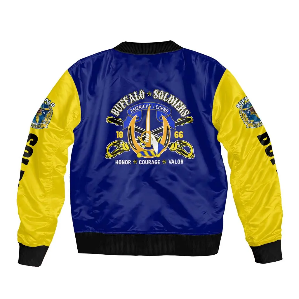 We Can We Will Buffalo Soldiers Bomber Jacket Us Army Ready and Forward DT02