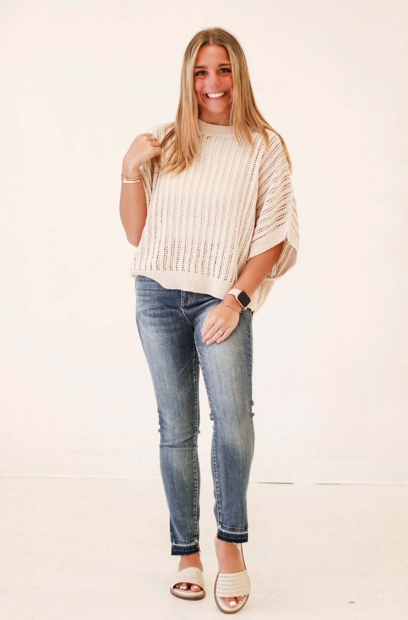Weekend Wanderlust Loose Fit Dolman Sleeve Top in Oatmeal