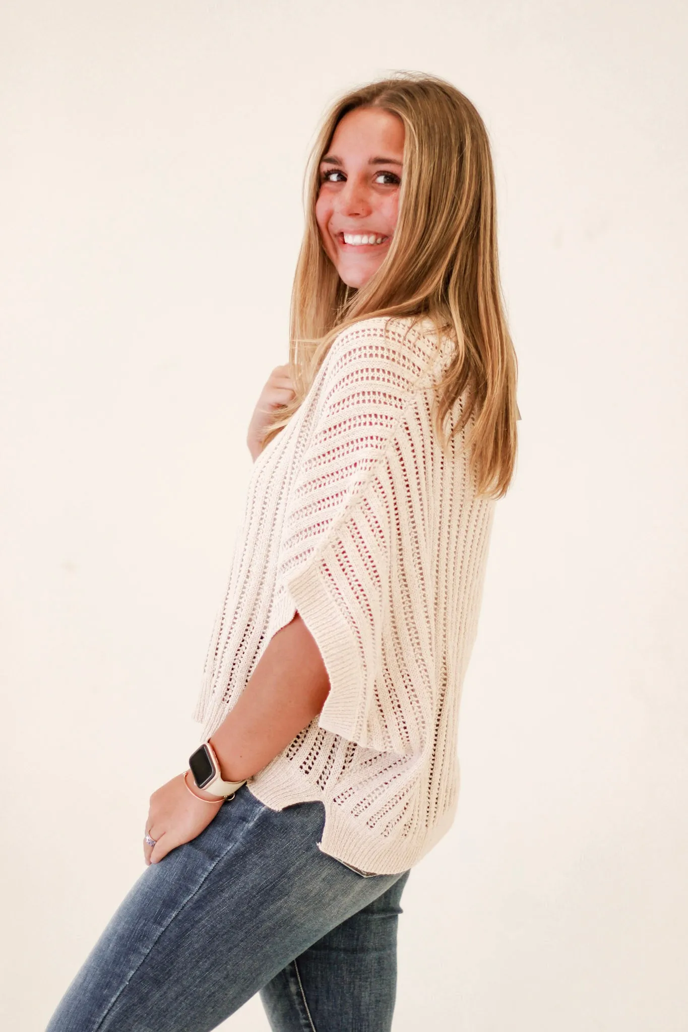 Weekend Wanderlust Loose Fit Dolman Sleeve Top in Oatmeal