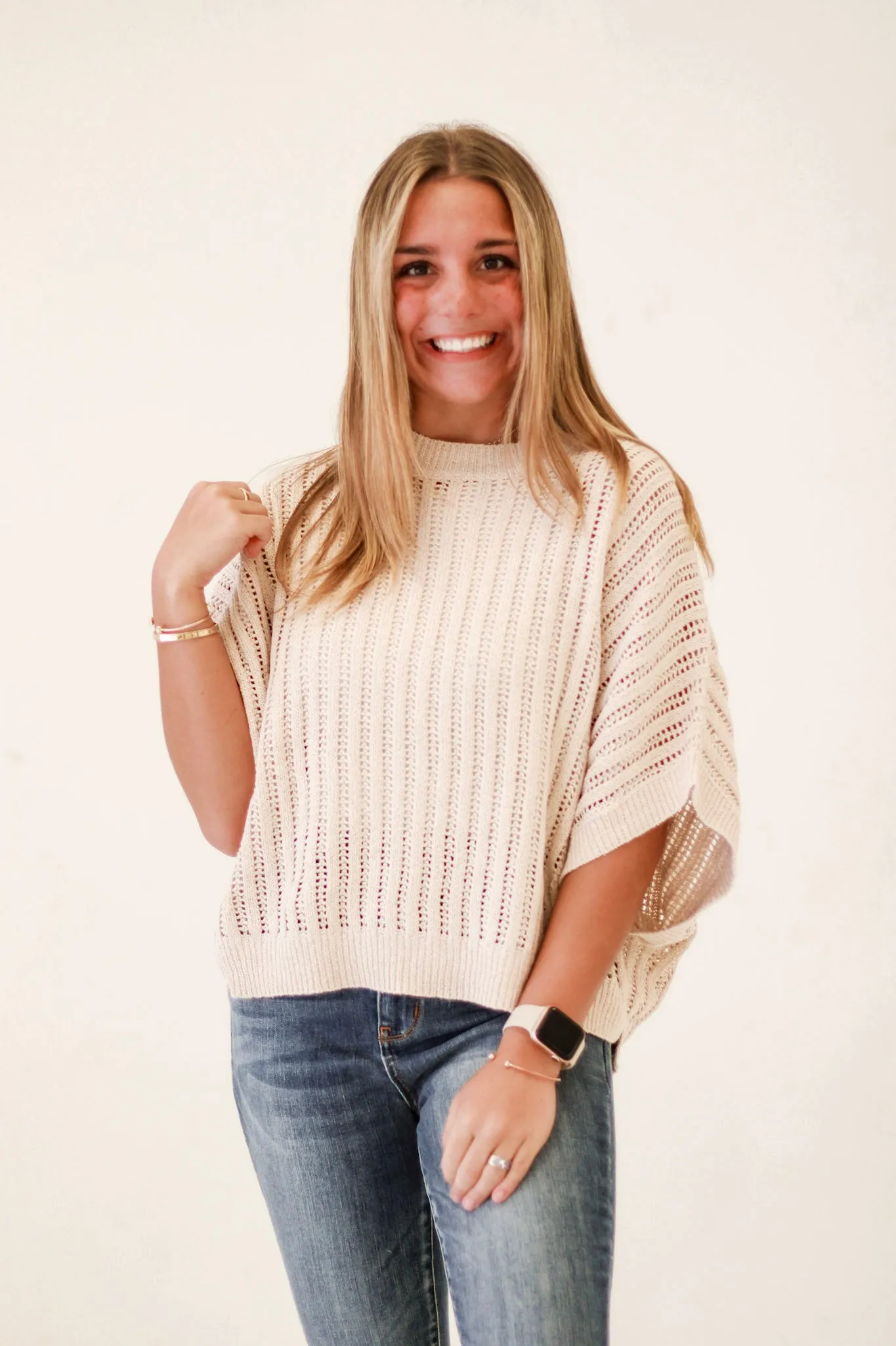 Weekend Wanderlust Loose Fit Dolman Sleeve Top in Oatmeal