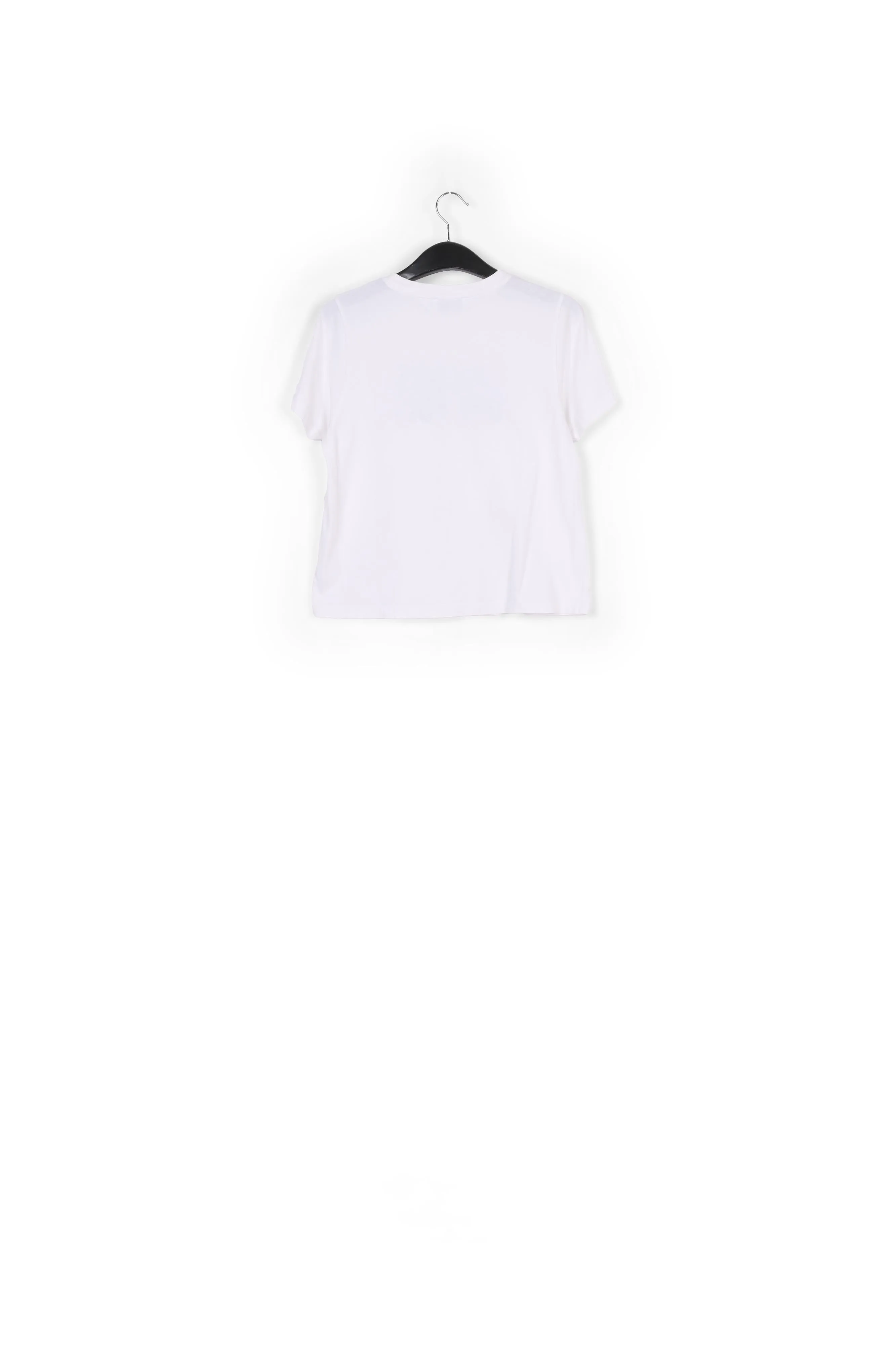 White organic cotton t-shirt with print
