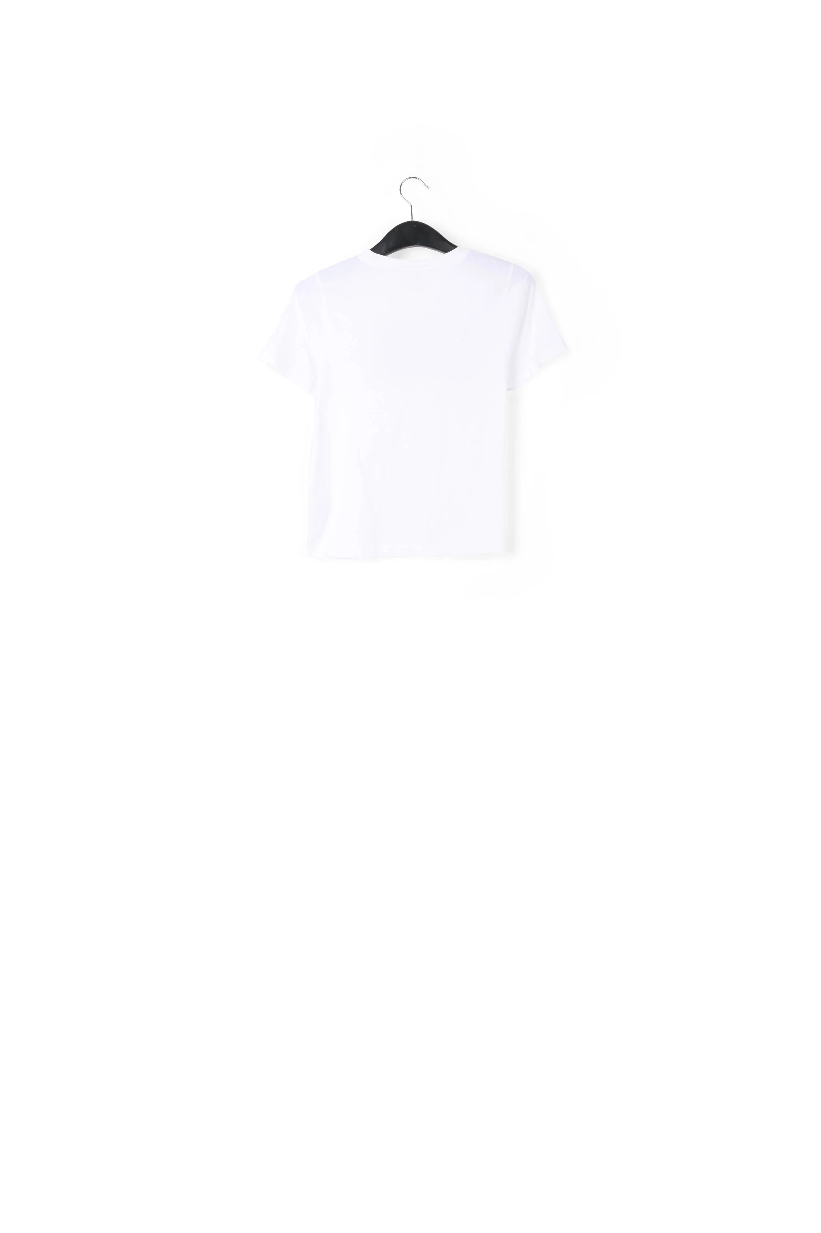 White organic cotton t-shirt with print